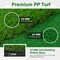 Green Golf Putting Green PP Rubber 3 Holes Complete Accessory Set Portable